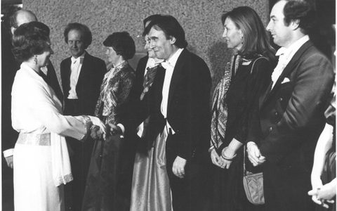 Claudio Abbado (Principal Conductor 1979–88) meets HM The Queen at the opening of the Barbican Centre March 1983
